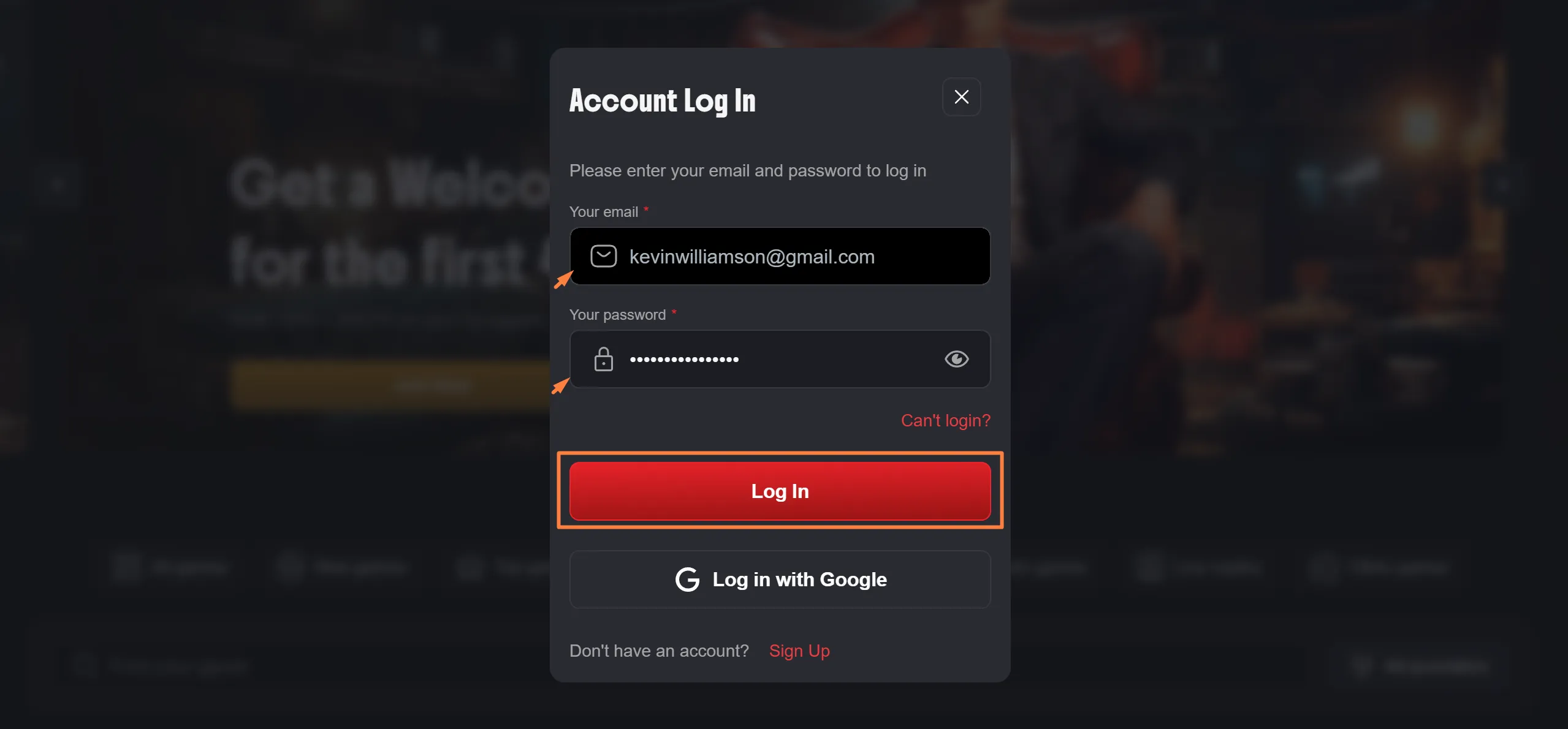 Accessing Your Account